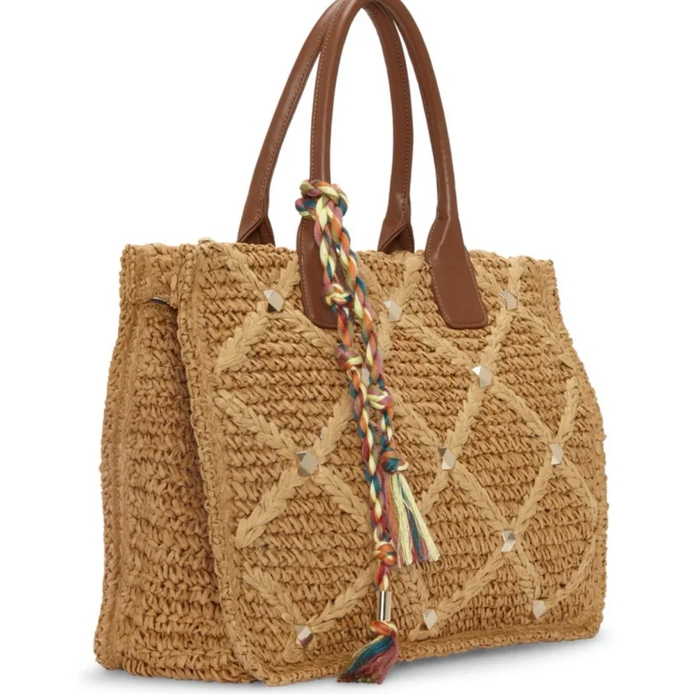 Vince Camuto Orla Tote Natural Straw - Picture 3 of 10